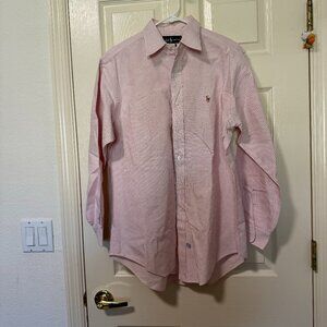 Ralph Lauren Striped Classic Oxford Button Down, 15.5-33